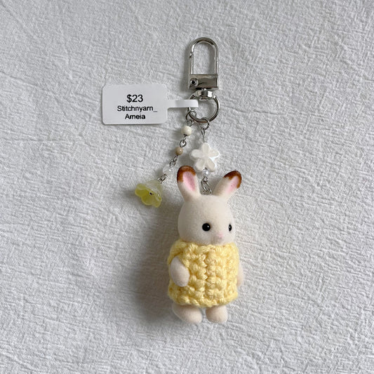 Chocolate Rabbit Keychain