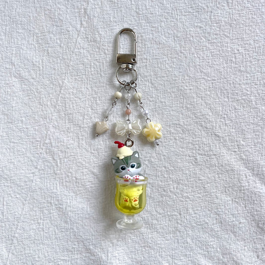 Yellow Soda Mofusand Keychain