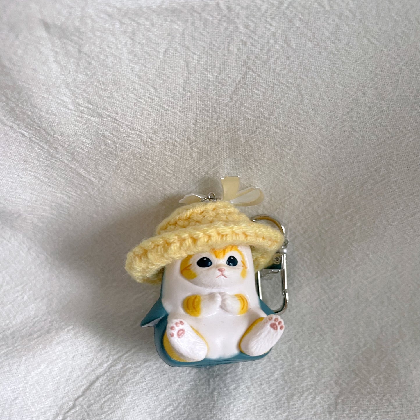 Blue Shark Mofusand with Hat Keychain