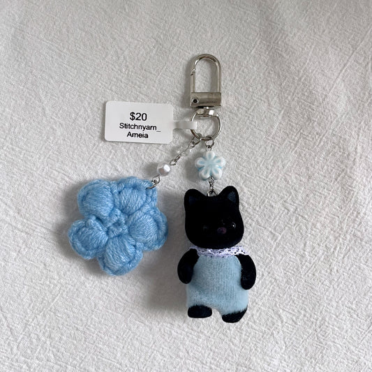 Midnight Cat Keychain