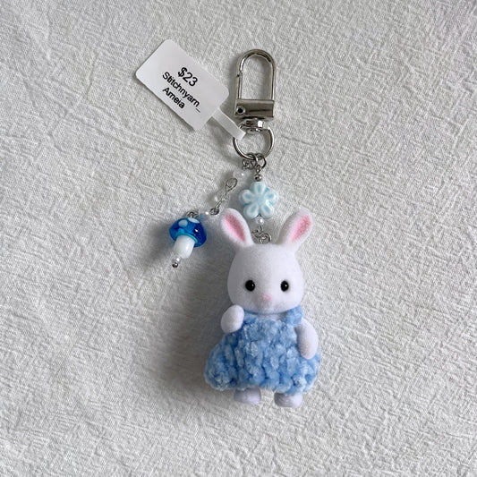 Snow Rabbit Keychain